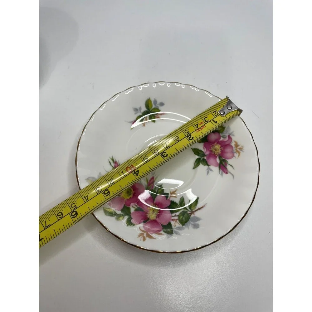 Royal Albert Prairie Rose Bone China Tea Cup & Saucer England Pink Floral